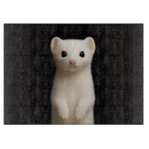 Black 4 Luxe Glass cutting board Stylish Ermine