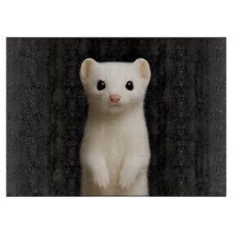 Black 4 Luxe Glass cutting board Stylish Ermine カッティングボード