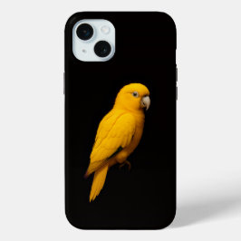Black 4 Luxe, Golden Parakeet iPhone 15 Miniケース