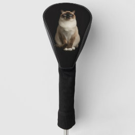 Black 4 Luxe Golf Driver Cover, Birmanese Cat ゴルフヘッドカバー