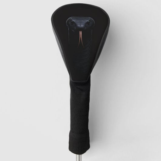 Black 4 Luxe Golf Driver Cover, Black Mamba ゴルフヘッドカバー (正面)