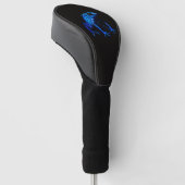 Black 4 Luxe Golf Driver Cover, Blue Frog ゴルフヘッドカバー (アングル)