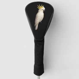 Black 4 Luxe Golf Driver Cover, Crested Cockatoo ゴルフヘッドカバー