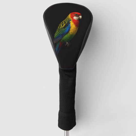 Black 4 Luxe Golf Driver Cover, Eastern Rosella ゴルフヘッドカバー (正面)