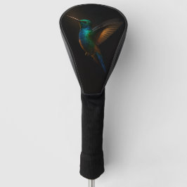 Black 4 Luxe Golf Driver Cover, Flying Hummingbird ゴルフヘッドカバー