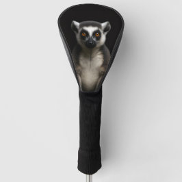 Black 4 Luxe Golf Driver Cover, Gentle Lemur ゴルフヘッドカバー