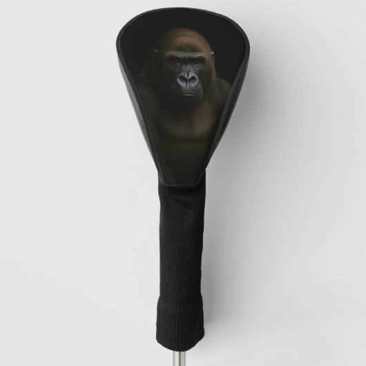 Black 4 Luxe Golf Driver Cover, Gorilla ゴルフヘッドカバー (正面)