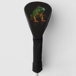 Black 4 Luxe Golf Driver Cover, Green Iguana ゴルフヘッドカバー