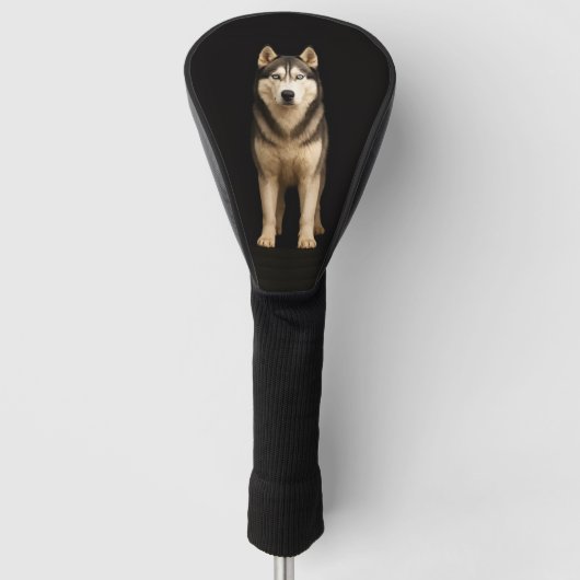 Black 4 Luxe Golf Driver Cover, Icy Elite Husky ゴルフヘッドカバー (正面)