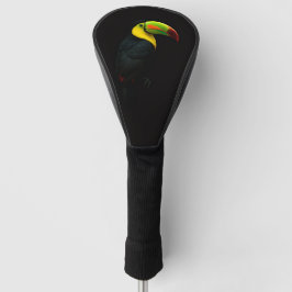 Black 4 Luxe Golf Driver Cover, Keel Billed Tucan ゴルフヘッドカバー