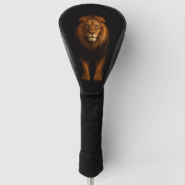 Black 4 Luxe Golf Driver Cover, Majestic Lion ゴルフヘッドカバー