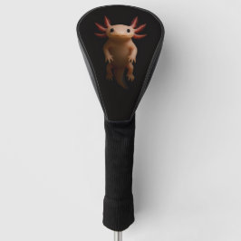 Black 4 Luxe Golf Driver Cover, Mexican Axolotl ゴルフヘッドカバー