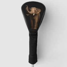 Black 4 Luxe Golf Driver Cover, Mighty Elephant ゴルフヘッドカバー
