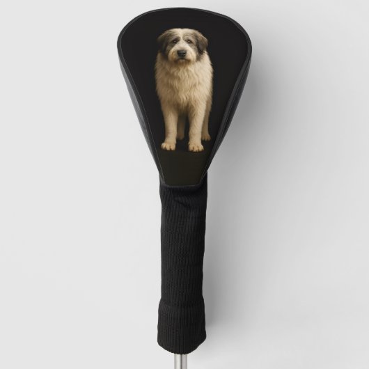 Black 4 Luxe Golf Driver Cover, Mioritic Shepherd ゴルフヘッドカバー (正面)