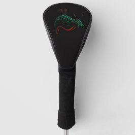 Black 4 Luxe Golf Driver Cover, Neon Sea Slug ゴルフヘッドカバー