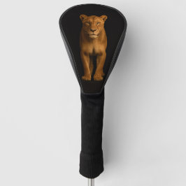 Black 4 Luxe Golf Driver Cover, Noble Lioness ゴルフヘッドカバー