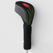 Black 4 Luxe Golf Driver Cover, Ruby Red Tulip ゴルフヘッドカバー (アングル)