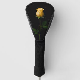 Black 4 Luxe Golf Driver Cover, Sunlit Yellow Rose ゴルフヘッドカバー