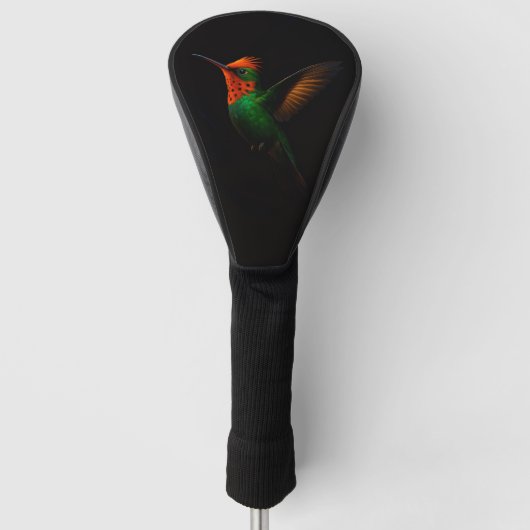 Black 4 Luxe Golf Driver Cover, Tufted Coquette ゴルフヘッドカバー (正面)