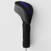 Black 4 Luxe Golf Driver Cover, Violet Seahorse ゴルフヘッドカバー (アングル)