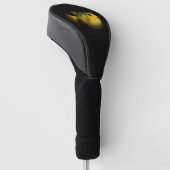 Black 4 Luxe Golf Driver Cover, Yellow Putterfish ゴルフヘッドカバー (アングル)