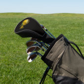 Black 4 Luxe Golf Driver Cover, Yellow Putterfish ゴルフヘッドカバー (インサイチュ)