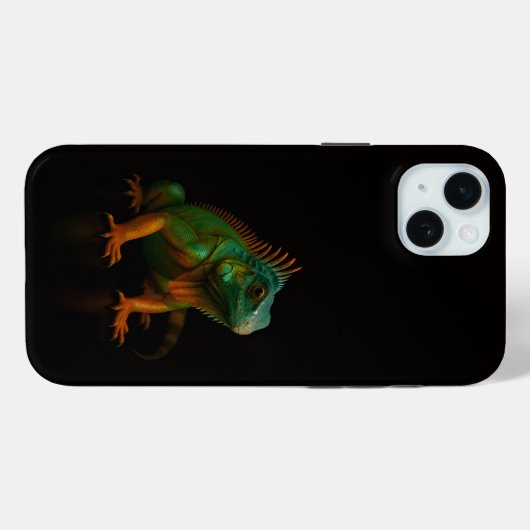 Black 4 Luxe, Green Iguana Case-Mate iPhoneケース (裏面 (横))