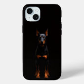 Black 4 Luxe, Guardian Doberman iPhone 15 Plus Case-Mate iPhoneケース (裏面)
