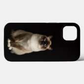 Black 4 Luxe iPhone 13, Birmanese Cat Case-Mate iPhoneケース (裏面 (横))