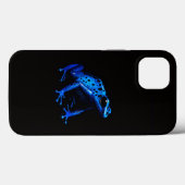 Black 4 Luxe iPhone 13 Case, Electric Blue Frog Case-Mate iPhoneケース (裏面 (横))