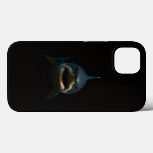 Black 4 Luxe iPhone 13 Case, Great White Shark Case-Mate iPhoneケース (裏面 (横))