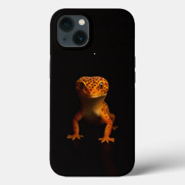 Black 4 Luxe iPhone 13 Case, Leopard Gecko iPhone 13ケース