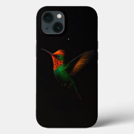 Black 4 Luxe iPhone 13 Case, Tufted Coquette Bird iPhone 13ケース