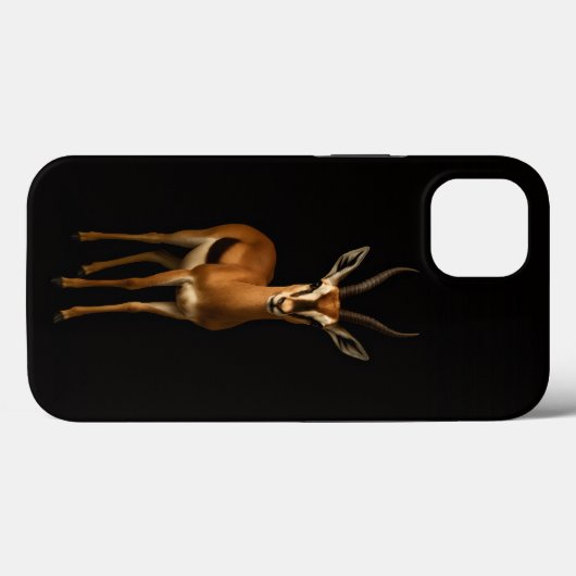 Black 4 Luxe iPhone 13, Elegant Gazella Case-Mate iPhoneケース (裏面 (横))