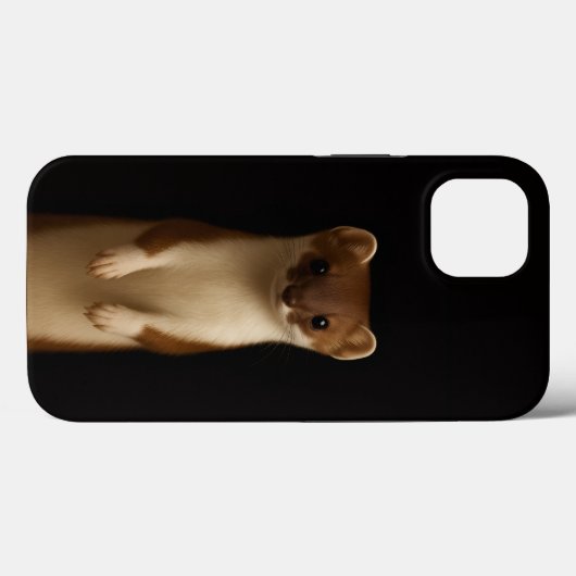 Black 4 Luxe iPhone 13, Elegant Weasel Case-Mate iPhoneケース (裏面 (横))