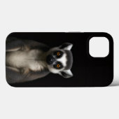 Black 4 Luxe iPhone 13, Gentle Lemur Case-Mate iPhoneケース (裏面 (横))