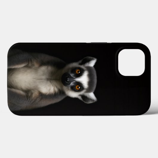 Black 4 Luxe iPhone 13, Gentle Lemur Case-Mate iPhoneケース (裏面 (横))