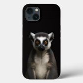 Black 4 Luxe iPhone 13, Gentle Lemur Case-Mate iPhoneケース (裏面)