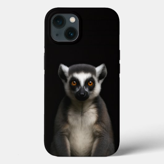 Black 4 Luxe iPhone 13, Gentle Lemur Case-Mate iPhoneケース (裏面)