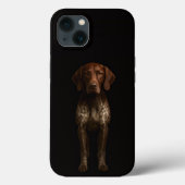 Black 4 Luxe iPhone 13, German Pointer Dog Case-Mate iPhoneケース (裏面)