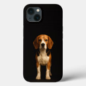 Black 4 Luxe iPhone 13, Kind Beagle Case-Mate iPhoneケース (裏面)