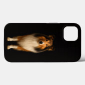 Black 4 Luxe iPhone 13, Loyal Collie Case-Mate iPhoneケース (裏面 (横))
