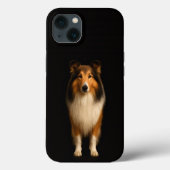 Black 4 Luxe iPhone 13, Loyal Collie Case-Mate iPhoneケース (裏面)