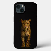 Black 4 Luxe iPhone 13, Majestic Leopard Case-Mate iPhoneケース (裏面)