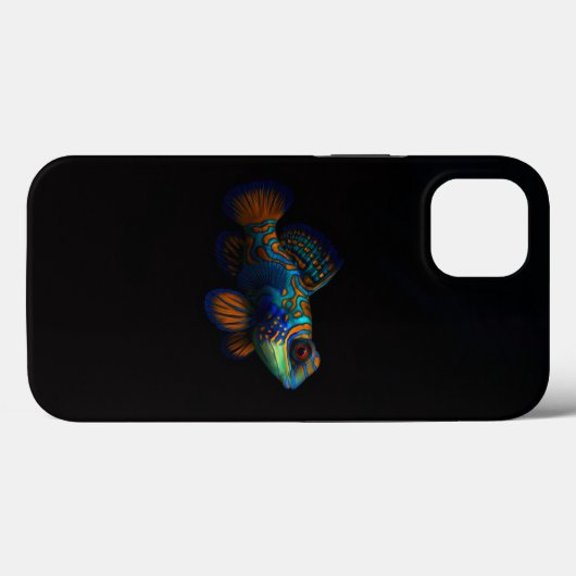 Black 4 Luxe iPhone 13,  Mandarin Dragonet Fish Case-Mate iPhoneケース (裏面 (横))