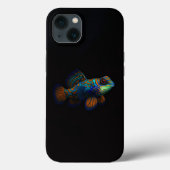 Black 4 Luxe iPhone 13,  Mandarin Dragonet Fish Case-Mate iPhoneケース (裏面)