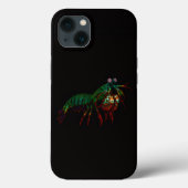 Black 4 Luxe iPhone 13, Mantis Shrimp Case-Mate iPhoneケース (裏面)