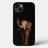 Black 4 Luxe iPhone 13, Mighty Elephant Case-Mate iPhoneケース (裏面)