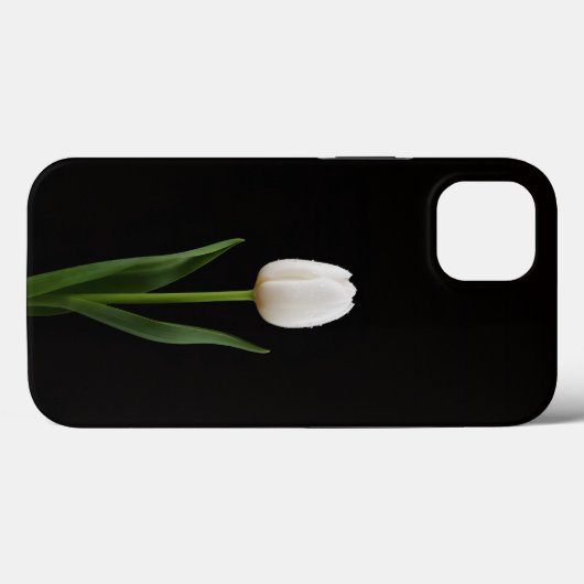 Black 4 Luxe iPhone 13, Pearl White Tulip Case-Mate iPhoneケース (裏面 (横))