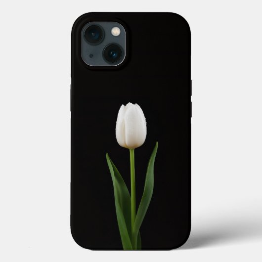 Black 4 Luxe iPhone 13, Pearl White Tulip Case-Mate iPhoneケース (裏面)